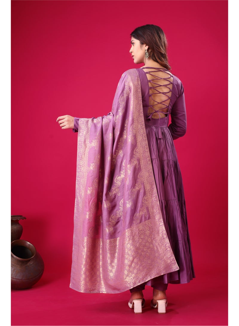 Super Asian Classic Designer Party Wear Look Full Heavy Embroidery Sequence Work Gown with Fully stitched and Dupatta Ready to Wear Collection - Image 3