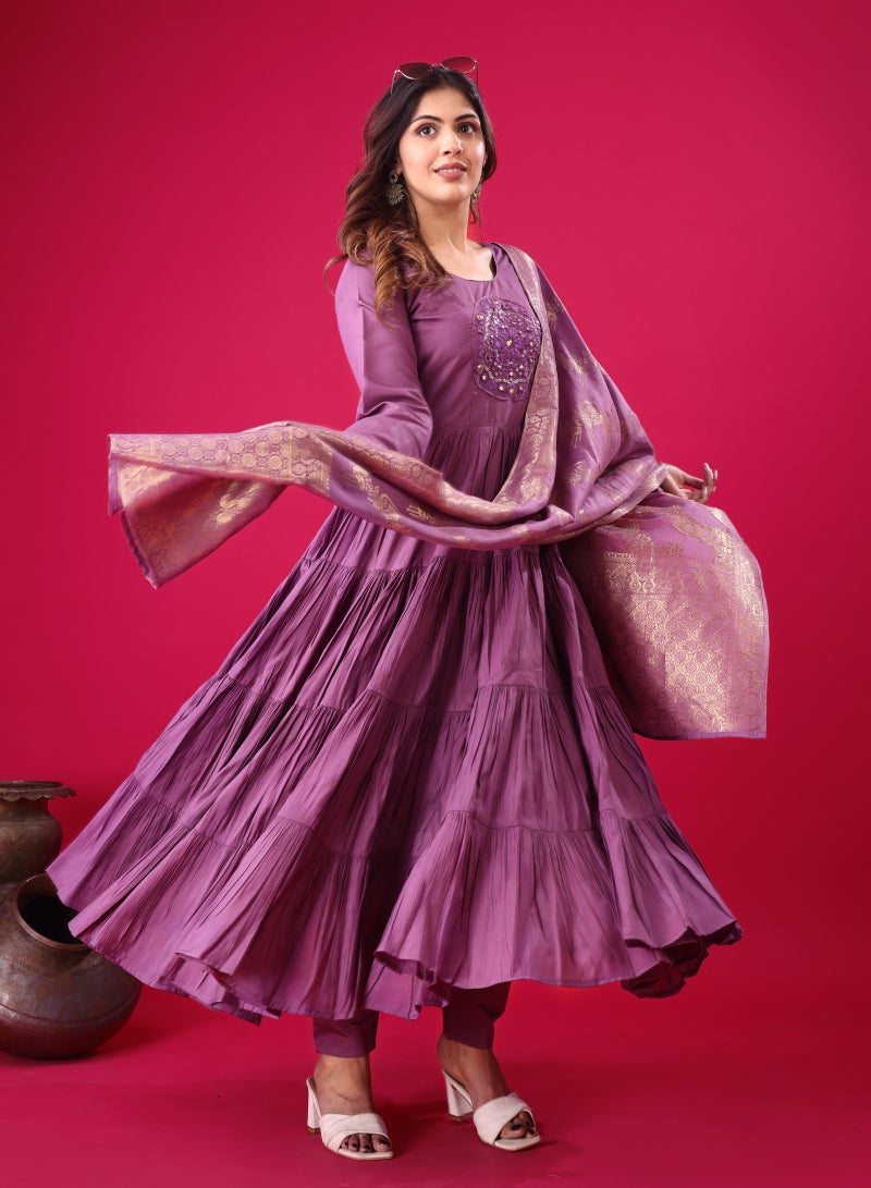 Super Asian Classic Designer Party Wear Look Full Heavy Embroidery Sequence Work Gown with Fully stitched and Dupatta Ready to Wear Collection - Image 5