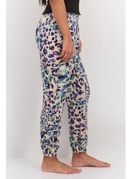 BB Dakota by Steve Madden Women Pull On Allover Print Pajama Pants, Blue  - Image 2