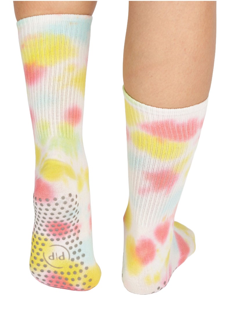 Prickly Pear Prickly Pear Tie Dye Non-Slip Yoga/Pilates Socks - Women?s Non-Slip Socks Ideal for Yoga, Barre, and Pilates  - Image 2