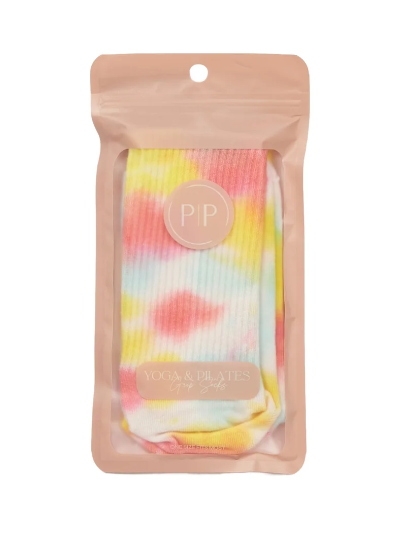 Prickly Pear Prickly Pear Tie Dye Non-Slip Yoga/Pilates Socks - Women?s Non-Slip Socks Ideal for Yoga, Barre, and Pilates