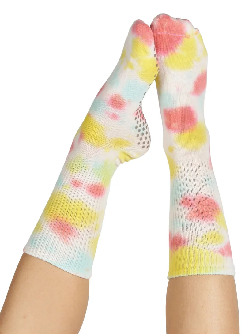 Prickly Pear Prickly Pear Tie Dye Non-Slip Yoga/Pilates Socks - Women?s Non-Slip Socks Ideal for Yoga, Barre, and Pilates