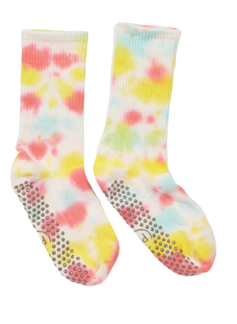 Prickly Pear Prickly Pear Tie Dye Non-Slip Yoga/Pilates Socks - Women?s Non-Slip Socks Ideal for Yoga, Barre, and Pilates