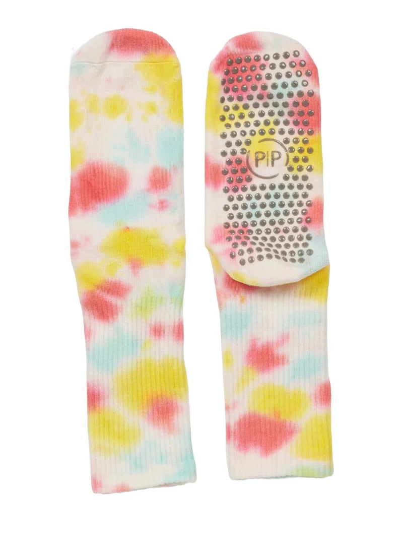 Prickly Pear Prickly Pear Tie Dye Non-Slip Yoga/Pilates Socks - Women?s Non-Slip Socks Ideal for Yoga, Barre, and Pilates