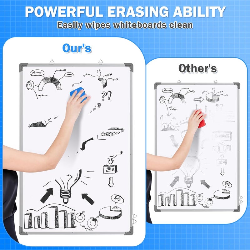 EAONE 48 Pack Dry Erase Eraser, Magnetic Whiteboard Cleaner Mini Chalkboard Cleansers for Classroom, School, Office, Home (4 Color Assorted, 1.97 x 1.97 Inch) - Image 4