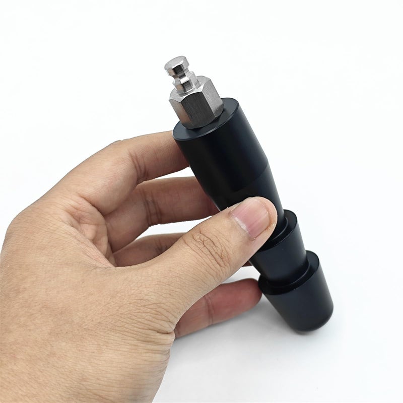 EBIEFLY 1x Vac U Lock Adapter Fit for 6-Sided Joint Mechines Connector Quick Lock Connector Device Reciprocating Air Machine Attachments Accessories Silver (Black) - Image 5