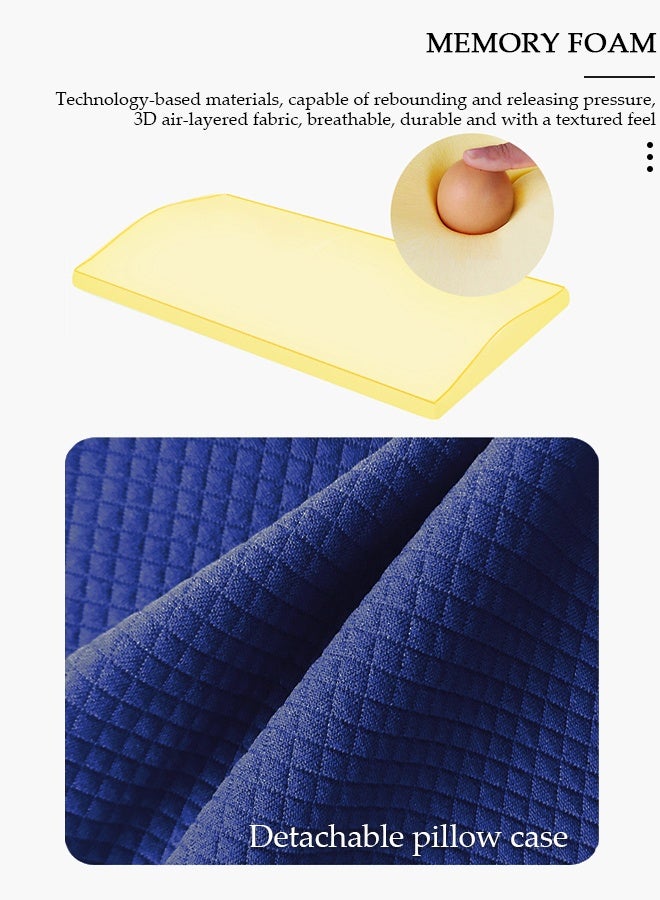 DUNISO وسادة دعم قطني للنوم وسادة خصر خلفية من الإسفنج الذكي لتخفيف آلام أسفل الظهر، وسادة دعم الظهر للنوم، السرير والكرسي - Image 3