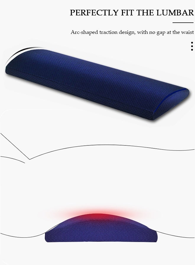 DUNISO وسادة دعم قطني للنوم وسادة خصر خلفية من الإسفنج الذكي لتخفيف آلام أسفل الظهر، وسادة دعم الظهر للنوم، السرير والكرسي - Image 2