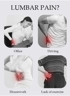 DUNISO Lumbar Support Pillow for Sleeping Memory Foam Back Waist Cushion for Low Back Pain Relief, Back Support Pillow Sleeping, Bed and Chair  - Image 3