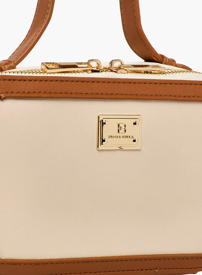 Flora Bella By Shoexpress Solid Crossbody Bag with Detachable Strap and Zip Closure