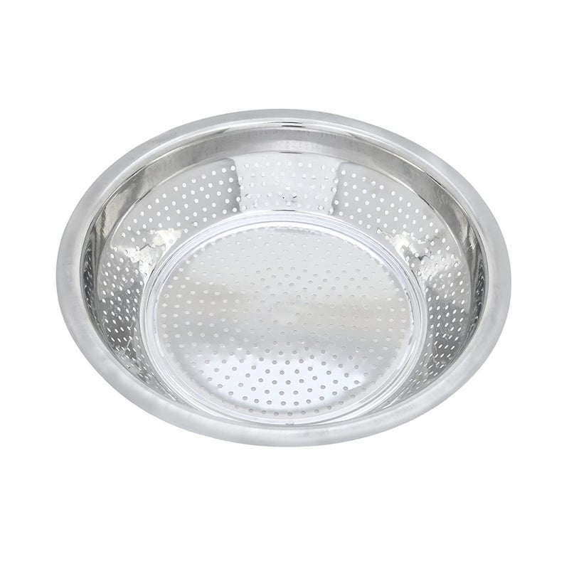 RBY Stainless Steel Rice Strainer Sieve Chalni Chalna For Wheat Rice Etc 14 In 24 x 24 x 65 Centimeters Silver - Image 2