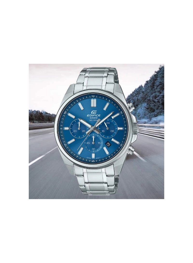 Casio Edifice Blue Dial Chronograph Men's Watch| EFV-650D-2AVUDF - Image 3