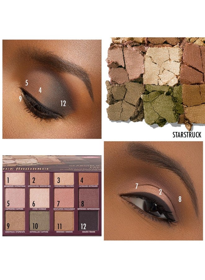 بلاك راديانس لوحة ظلال العيون بلاك راديانس بريليانت إيفكتس، 12 بودرة شديدة الصبغة، قابلة للبناء والمزج، متعددة الاستخدامات، من الساتان إلى اللمعان، خالية من القسوة ونباتية - ستارستراك - Image 4