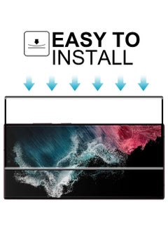 Generic Tempered Glass Screen Protector Full HD Quality Tempered Glass Anti-Scratch Edge to Edge Coverage with Easy Installation Kit Without Fingerprint hole Finger print work For Samsung Galaxy S22 Ultra  - Image 2