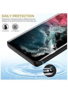 Generic Tempered Glass Screen Protector Full HD Quality Tempered Glass Anti-Scratch Edge to Edge Coverage with Easy Installation Kit Without Fingerprint hole Finger print work For Samsung Galaxy S22 Ultra  - Image 5