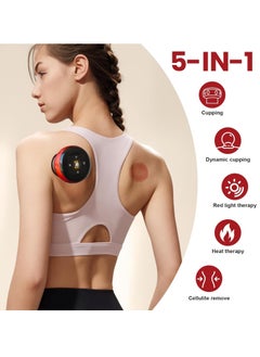 ELTRAZONE Smart Dynamic Cupping Therapy Set – 4-in-1 Electric Vacuum Cellulite Massager with Gua Sha Tool – 12-Level Adjustable Temperature & Suction – Red Light Therapy for Pain Relief, Muscle Recovery & Body Sculpting  - Image 2