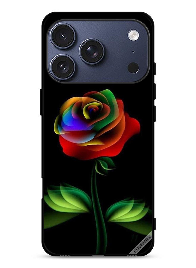 Covernex Apple iPhone 17 Pro Protective Case Cover Rainbow Color Rose - Image 1