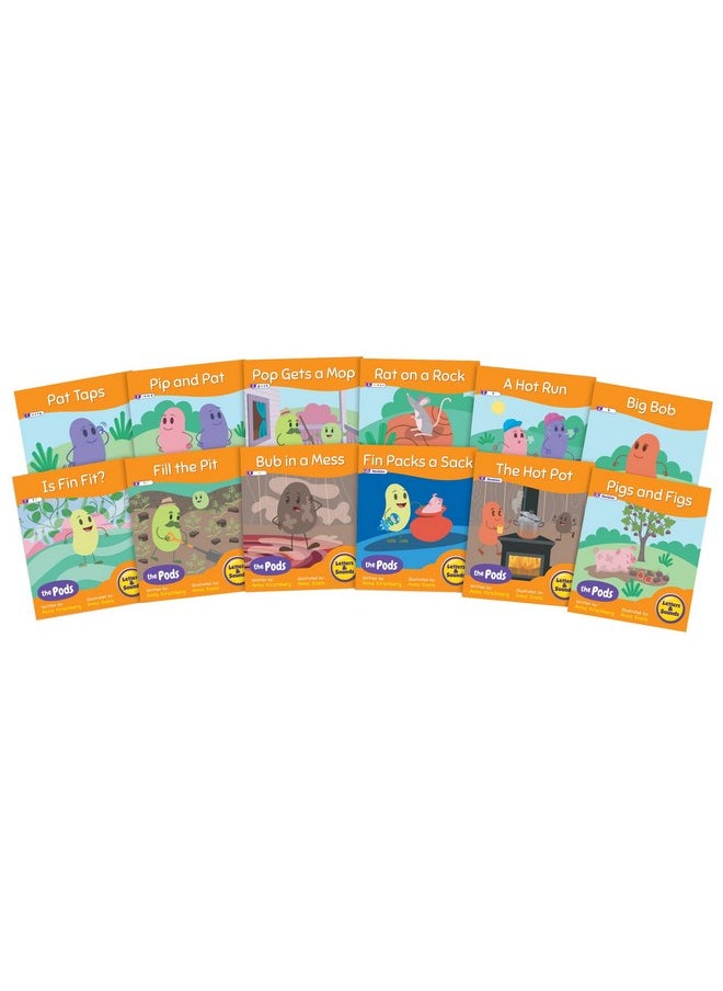 Junior Learning Junior Learning Decodable Readers The Pods - Phase 2 Letter Sounds: The Science of Reading, Easy decodable Texts, Beginning Readers, for Ages 5+, Grade K  - Image 2