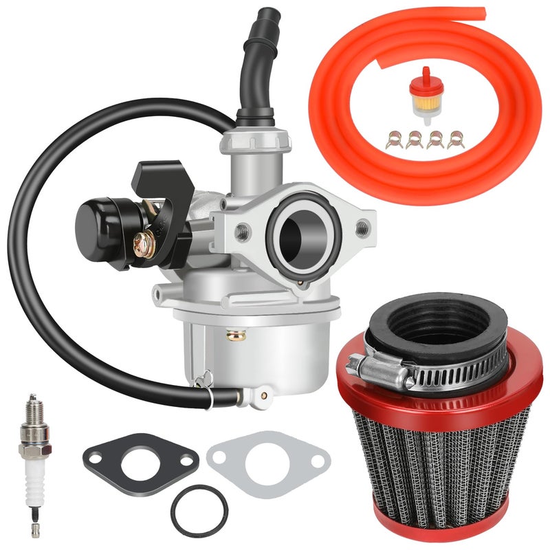 YOXUFA PZ19 Carburetor 19 mm Carb Kit Compatible with TaoTao 110cc 125cc ATV Pit Dirt Bike Coolster Apollo Baja Kazuma Falcon 50cc 70cc 90cc DB10 DB24 GK110 Chinese Quad 4 Wheeler Parts