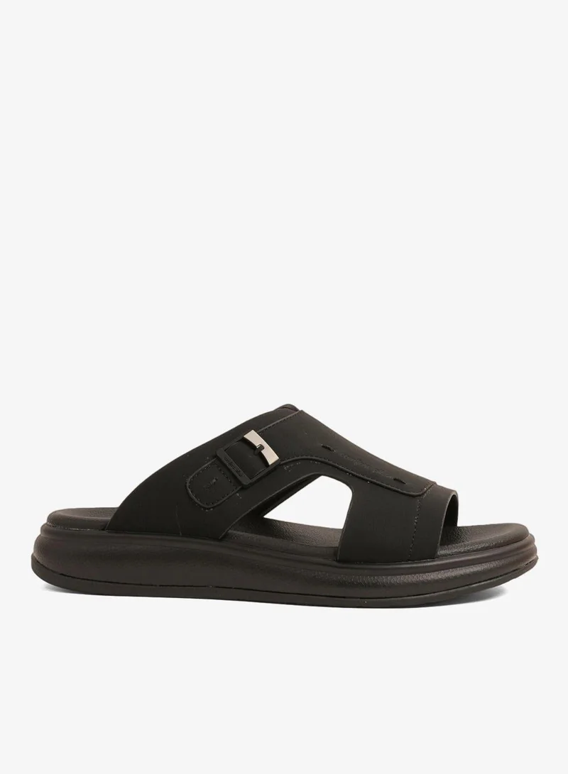 COMFORT PLUS MEN'S ULTRA ELEVATE SANDALS BLACK