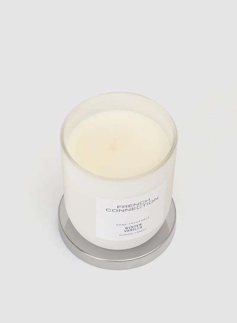 فرنش كونكشن شمعة فانيليا شتوية من مجموعة وايت  جرام
