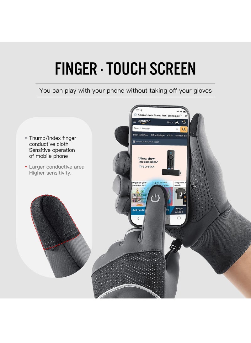 KASTWAVE - Winter Gloves - Waterproof, Thermal, Touchscreen Friendly for Outdoor Sports, Running, Biking, and Driving - Unisex Design for Men and Women - Image 1