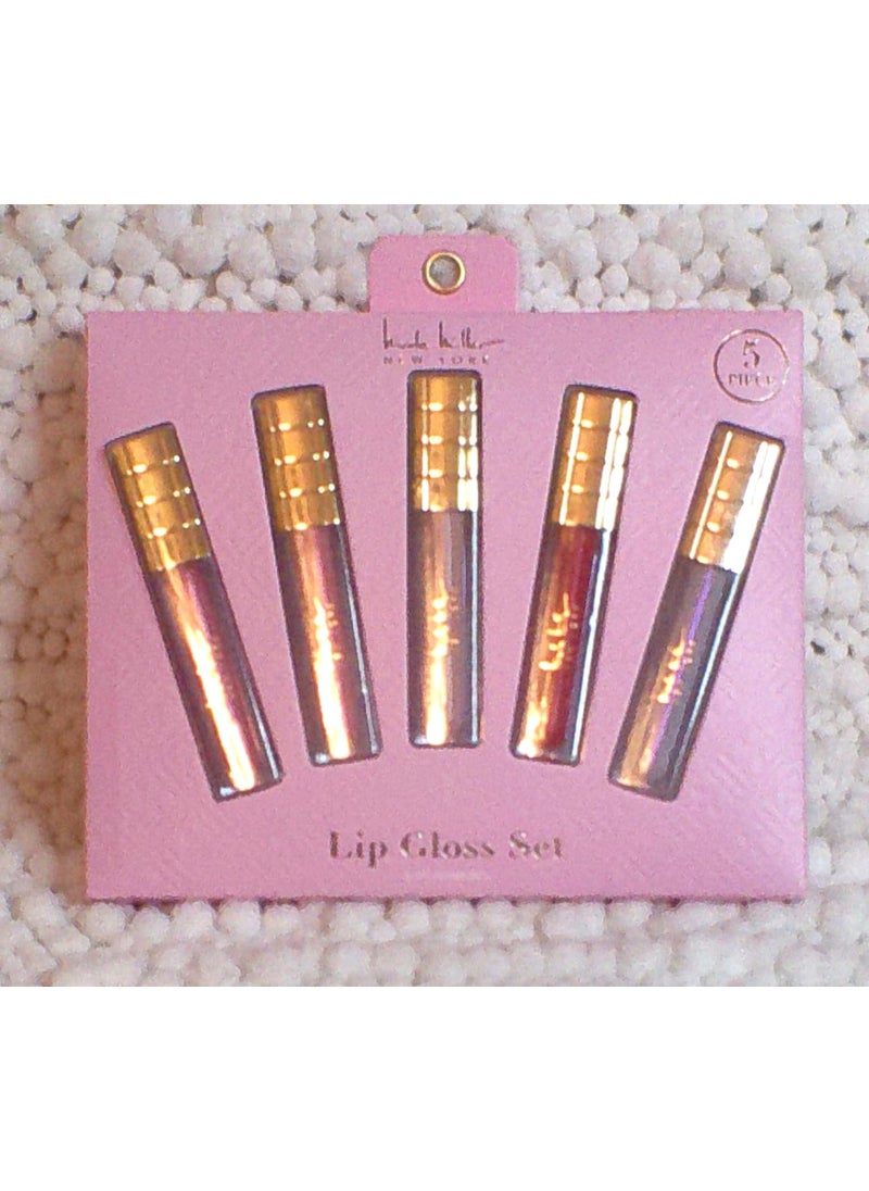 Nicole Miller New York - Nicole Miller Lip Gloss Set, 5 Pieces - Image 1