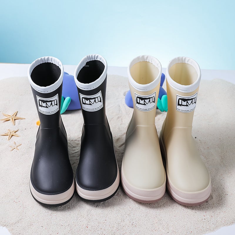 Children'S Rain Boots, Boys' Outdoor Family Shoes, Waterproof, Non-Slip, Lightweight Rubber Shoes, Large Size High Water Shoes, Soft Bottom Rain Boots For Women - Image 5