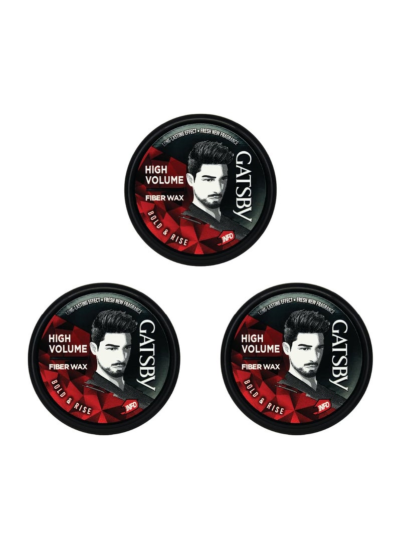 GATSBY Gatsby Japan Hair Styling Wax for Men  Bold  Rise 25g Set of 3  Fiber Wax  Spider Wax  Web Wax  - Image 1