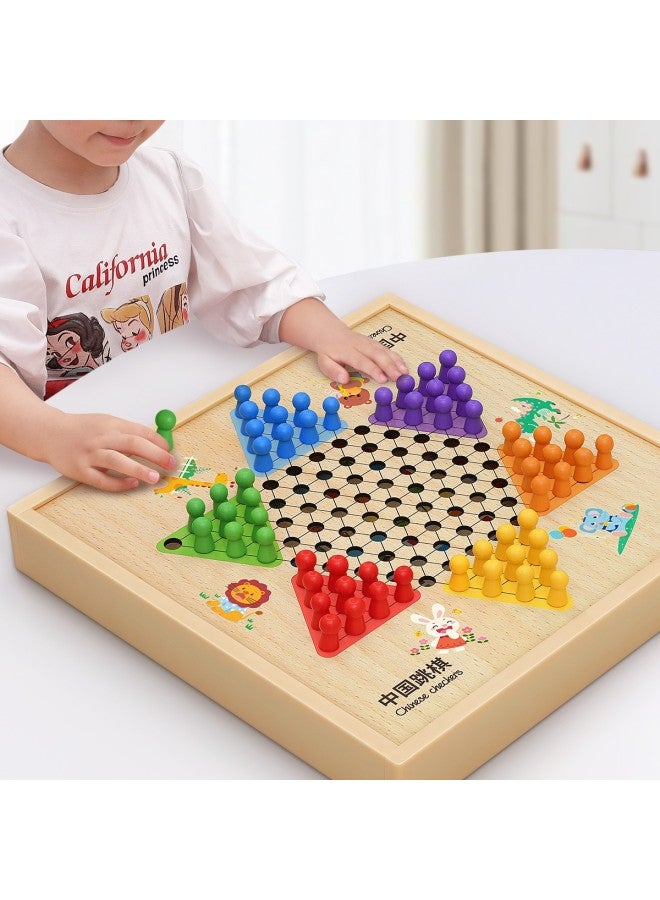 Loquat Zhaohang Version Of The Country Three Educational Toys Function Plate Chinese Children's Multi-functional Flying Checkers Chessboard All-in-one Chess-Colour:30*30cm 【six-in-one】 Backgammon + Flying - Image 3