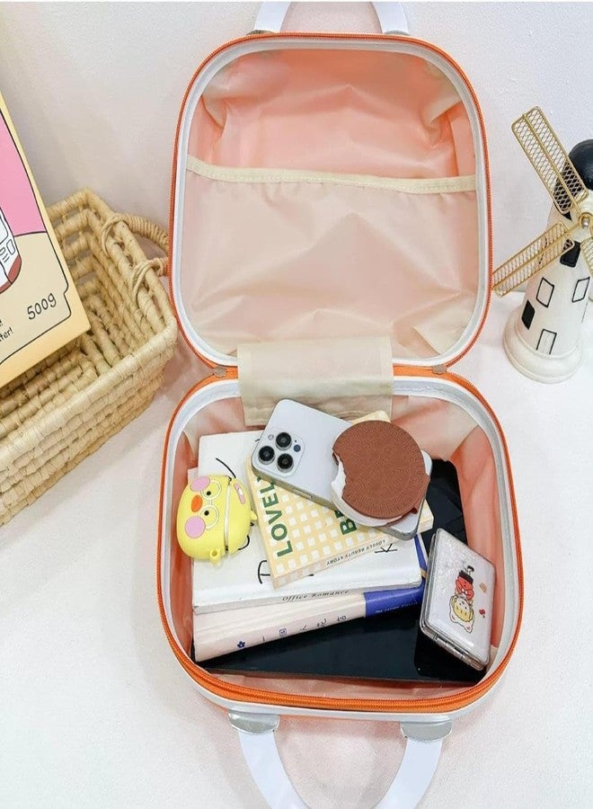 حقيبة سفر صغيرة محمولة من AIRASHII Kawaii Sanrio Kuromi مقاس 14 بوصة، حقيبة مكياج صلبة مع عربة، حقيبة سفر للأطفال، حقيبة مستحضرات تجميل برسومات كرتونية لطيفة للأطفال والفتيات (أزرق) - Image 2