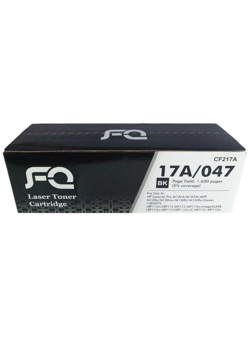 أف كيو خرطوشة حبر 17A CF217A متوافقه مع طابعة اتش بي ليزر جيت LaserJet Pro M102 M102a M102w M130 M130a M130fn M130fw M130nw M132 M132a M132fn M132fp M132fw M132nw M132sfnw M132snw ( اسود ) - Image 2