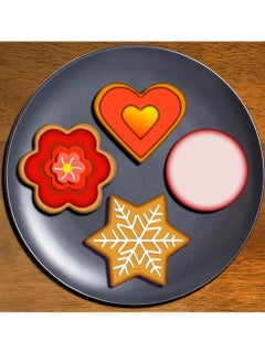 Oasisgalore 12Pcs Metal Cookie Cutters Shapes Baking Set，Flower Round Heart Star Shape Biscuit Metal Molds Cutters for Baking  - Image 3