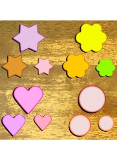 Oasisgalore 12Pcs Metal Cookie Cutters Shapes Baking Set，Flower Round Heart Star Shape Biscuit Metal Molds Cutters for Baking  - Image 4