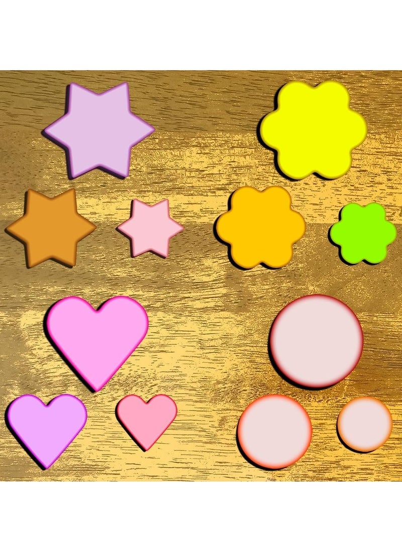 Oasisgalore 12Pcs Metal Cookie Cutters Shapes Baking Set，Flower Round Heart Star Shape Biscuit Metal Molds Cutters for Baking  - Image 4