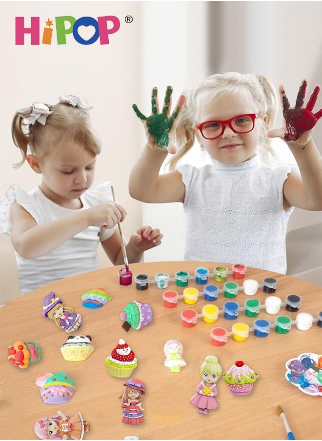 HIPOP Arts & Crafts Toys, Two Boxes Pack Children's Plaster Painting Set, DIY Graffiti Toys, Paint Your Figurines, STEAM Creative DIY Toys, Ceramics Plaster Painting Set Gift Toys for 6+ Year Old Boys&Girls  - Image 5