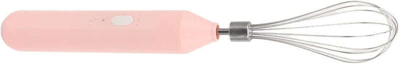 Bewinner USB Rechargeable Electric Egg Beater Handheld, Cordless Milk Frother with Stainless Steel Whisk, 3 Speeds Portable Drink Mixer for Coffee Frothing & Cream Beating, 1200mAh (Pink) - Image 1