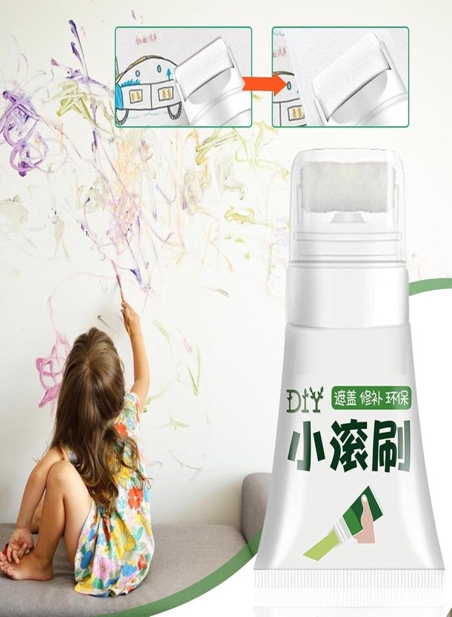 SQUICKLE Multifunctional Wall Stain Remover Cleaning Cream | Effective Scratch & Stain Cleaner For Walls, Paint, Tiles And More | Kids Drawing Removing cream (Pack Of 1) (Stain Remover Roller) - Image 2