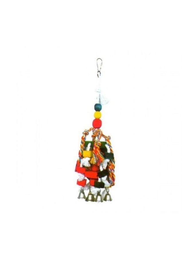 Pado VanPet Hanging Toy For Large Birds With Bells - 15.7 inch