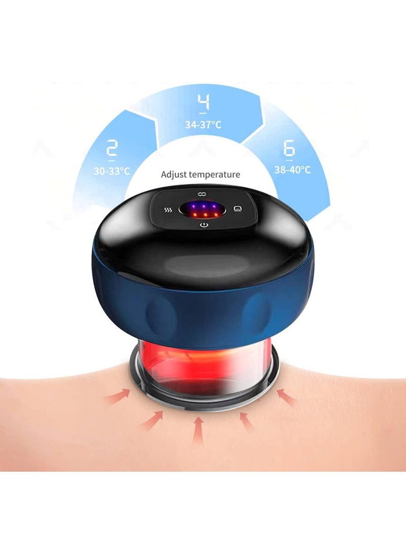 Electric Cupping Massage Device with Heat, Rechargeable 3-in-1 Massage Cup, 6 Temperature Levels & Multiple Massage Modes - Image 2