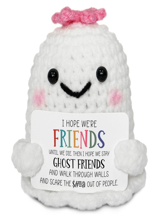 OASSIE Christmas Funny Gifts for Friends - Emotional Support Crochet with Card - BFF Bestie Friend Gifts for Women Work Bestie, Birthday Gift for Friend Woman, Sister Gift, Stocking Stuffers for Women - Image 1