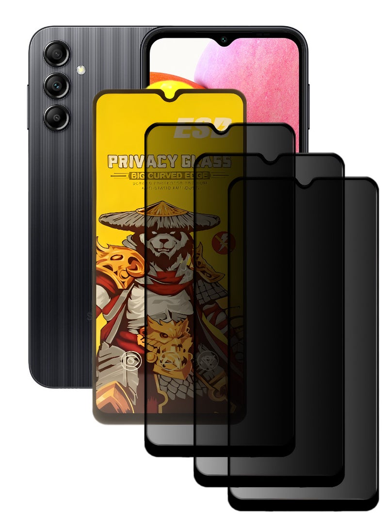 ESD 3 Pieces Tempered Dustproof Glass Screen Protector Compatible For Samsung Galaxy A14 - Image 1