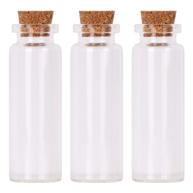 Maxmau 100 Small Glass Bottles With Cork Stoppers 15Ml Glass Vials Tiny Jars For Wedding Favors Party Gift Room Decoration Seed Storing Containers Art Paint Display - Image 4