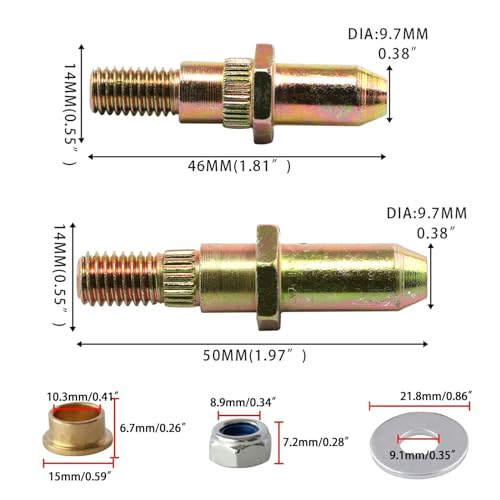 POSENG Door Hinge Roller Pin and Bushing Repair Kit Compatible with Chevy GMC 1999-2007 Avalanche Sierra Silverado Suburban Tahoe Yukon Escalade Truck SUV Replaces 19299324 89025539 HTRACING - Image 2