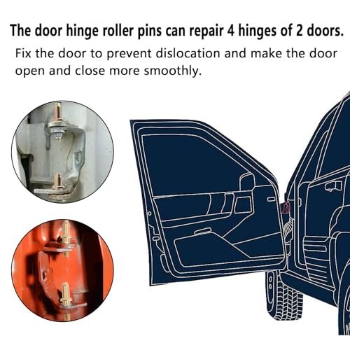 POSENG Door Hinge Roller Pin and Bushing Repair Kit Compatible with Chevy GMC 1999-2007 Avalanche Sierra Silverado Suburban Tahoe Yukon Escalade Truck SUV Replaces 19299324 89025539 HTRACING - Image 3