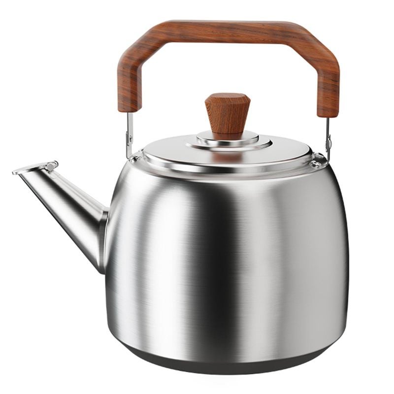 Whistling Stovetop Kettle: Silver Stainless Steel Large Capacity - Fast Boiling Water Kettle for Home Kitchen - Image 1