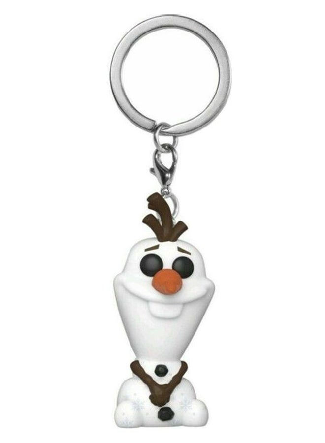 NIBEMINENT Pop! Frozen II Snow Treasure Olaf Vinyl Figure Keychain White/Black/Orange - Image 2