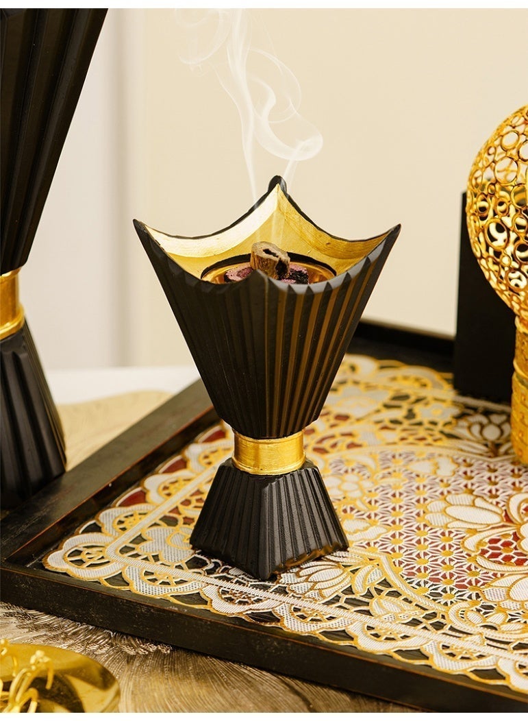 Minimalist Modern Middle Eastern Chalice Incense Burner for Home Decor - Image 1
