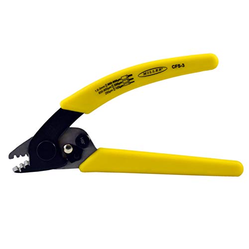 Miller CFS-3 Series Three-Hole Wire Stripper Tool for Working Technicians, Electricians, and Installers, Safe Cable-Splicing Tool, Easily Portable Wire Stripper, 4.2 Ounces - Image 1