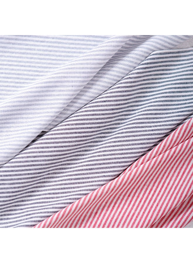 Ins Nordic Style مخطط لتناول الطعام القماش التصوير الفوتوغرافي للأغذية وضع التصوير الفوتوغرافي الدعائم خلفية القماش الديكور الحلي - مصدر الضوء اللون: CB262 قماش مخطط باللونين الأحمر والأبيض - Image 5